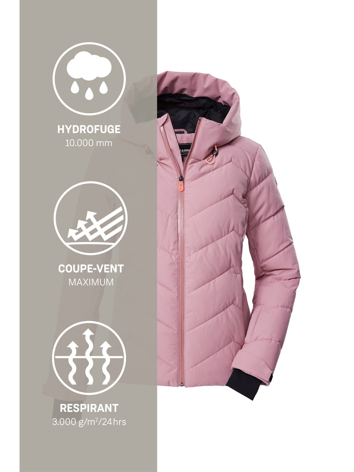 Women's Quilted ski jacket KSW 31 WMN SKI QLTD JCKT