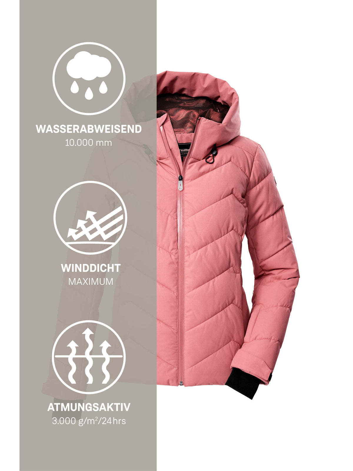 Women's Quilted ski jacket KSW 31 WMN SKI QLTD JCKT