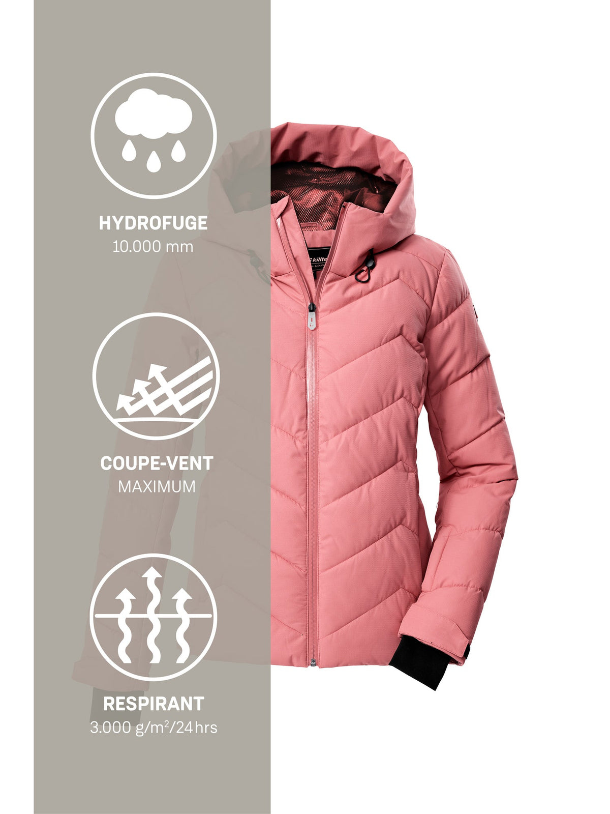 Women's Quilted ski jacket KSW 31 WMN SKI QLTD JCKT