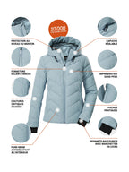Women's Quilted ski jacket KSW 31 WMN SKI QLTD JCKT