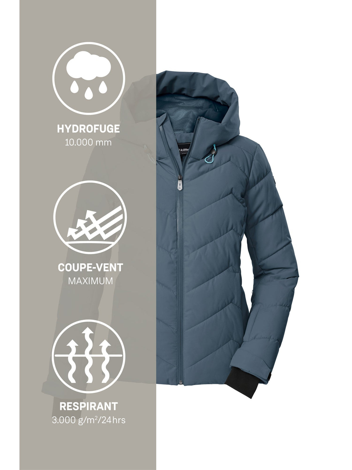 Women's Quilted ski jacket KSW 31 WMN SKI QLTD JCKT