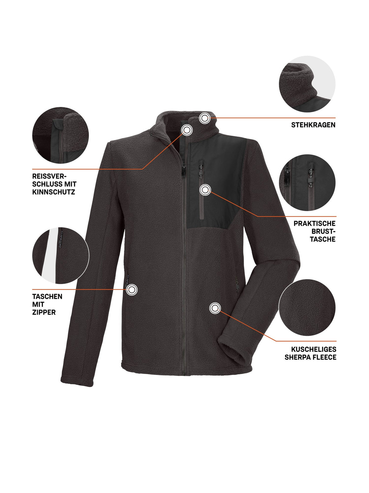 Men's Fleece jacket KOW 105 MN FLC JCKT