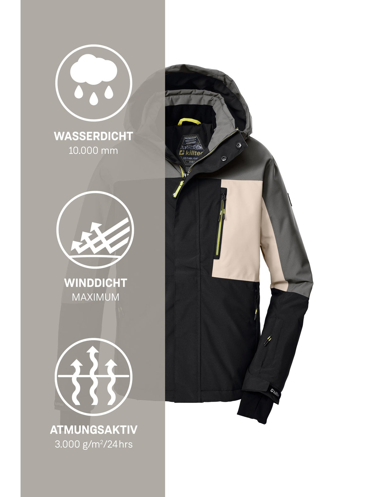Boy's Ski jacket KSW 200 BYS SKI JCKT