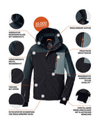 Boy's Ski jacket KSW 200 BYS SKI JCKT