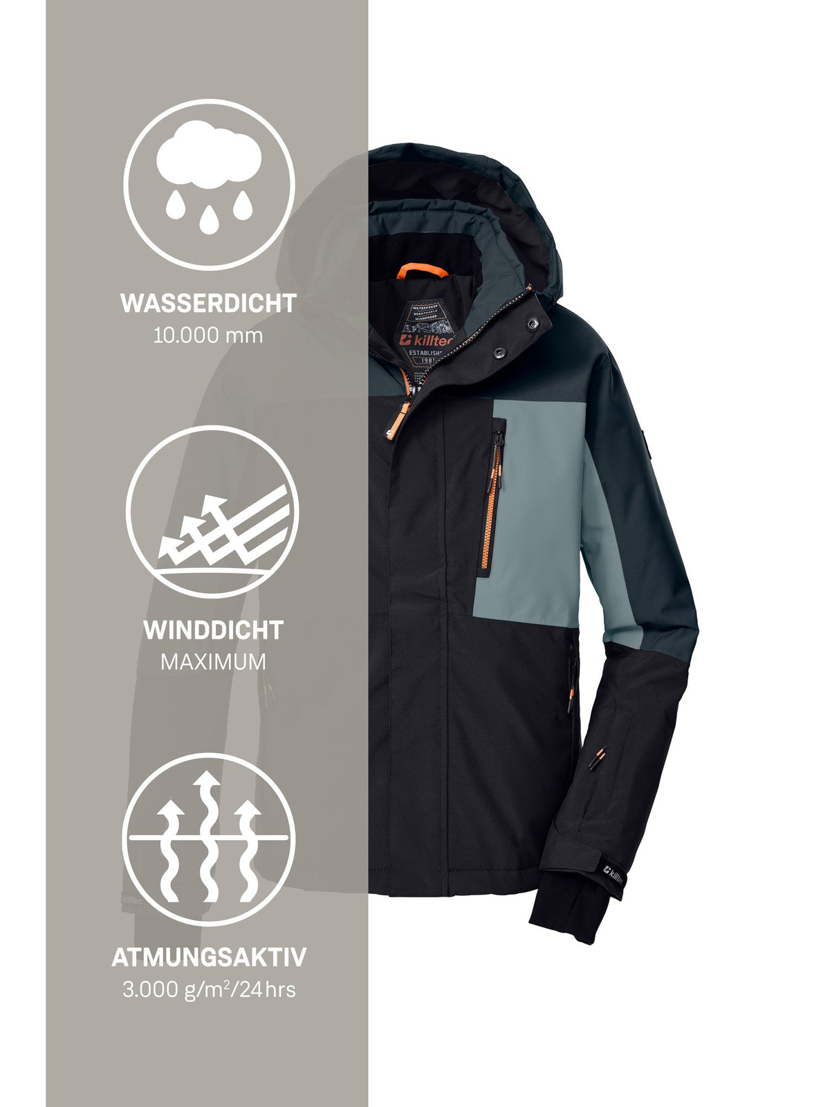 Boy's Ski jacket KSW 200 BYS SKI JCKT