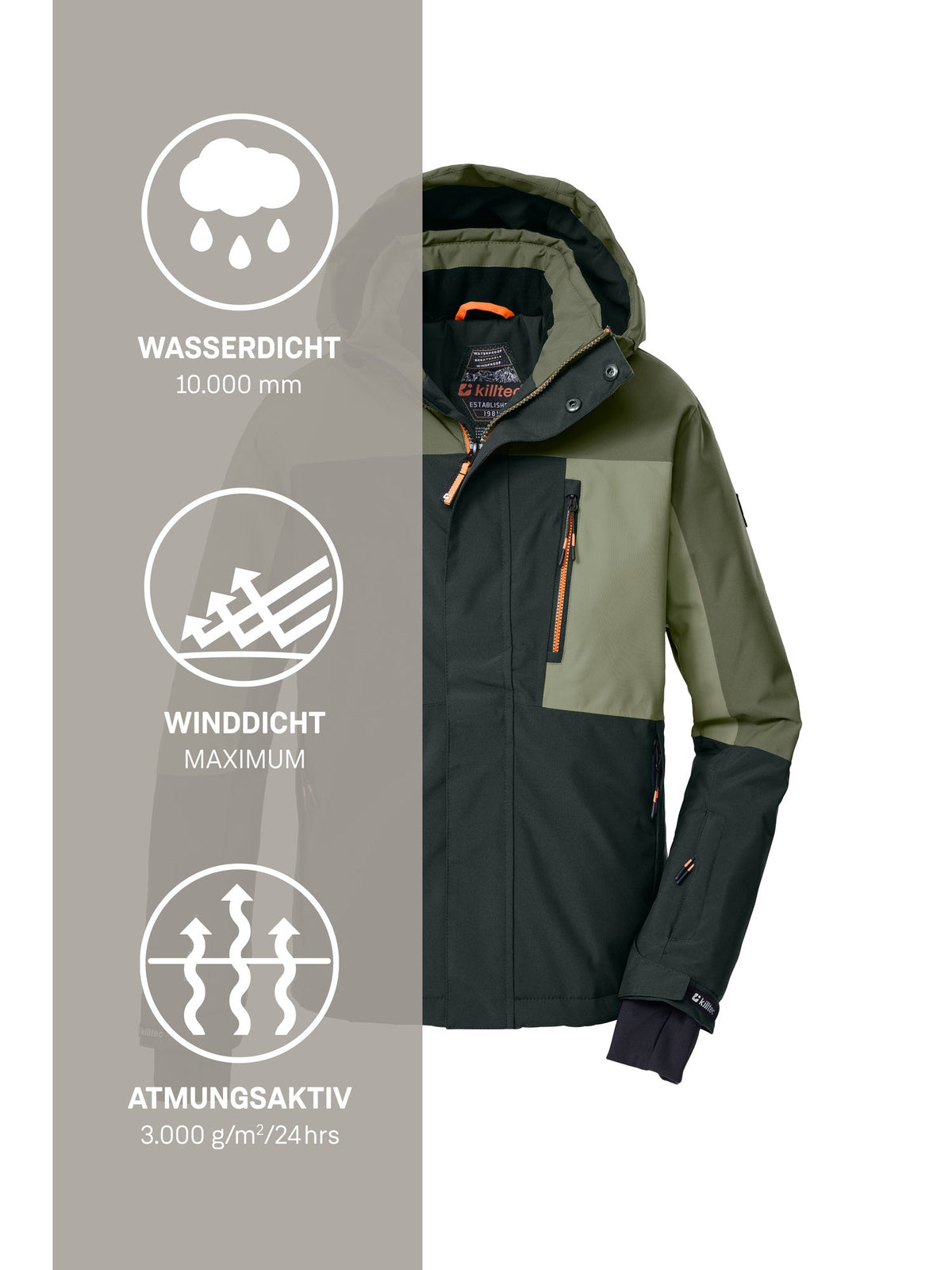 Boy's Ski jacket KSW 200 BYS SKI JCKT