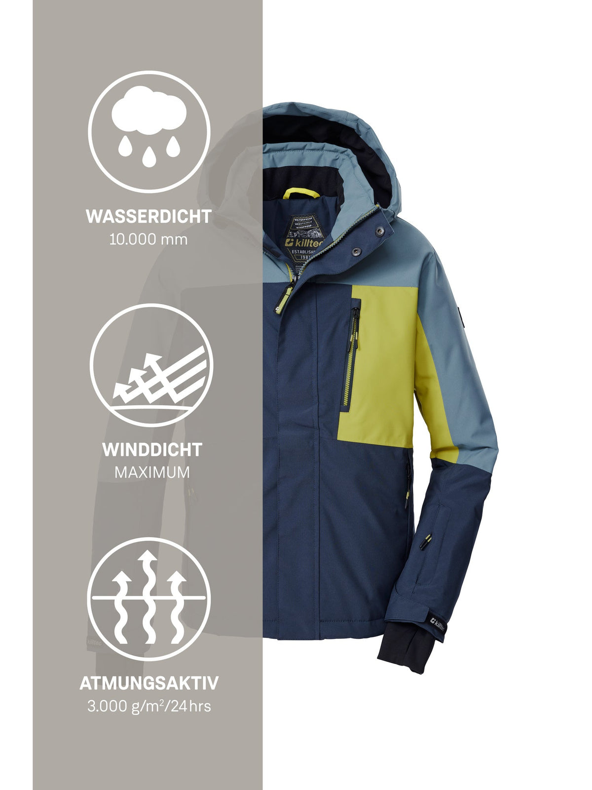 Boy's Ski jacket KSW 200 BYS SKI JCKT