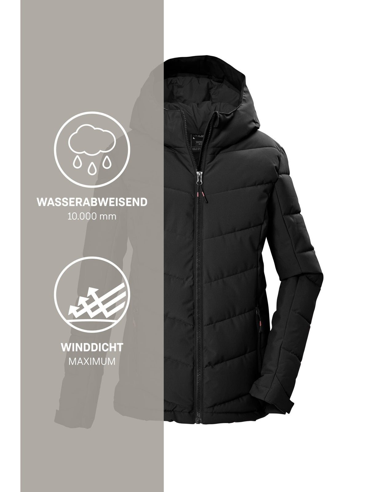 Girl's Quilted jacket KOW 220 GRLS QLTD JCKT