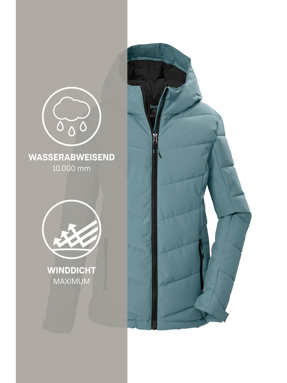 Girl's Quilted jacket KOW 220 GRLS QLTD JCKT
