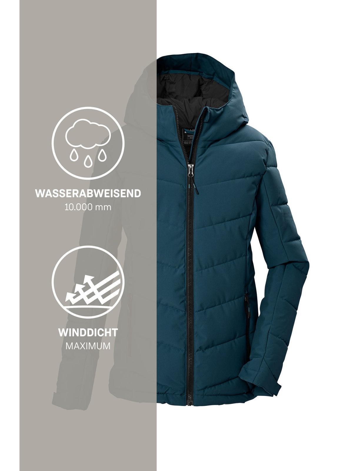 Girl's Quilted jacket KOW 220 GRLS QLTD JCKT