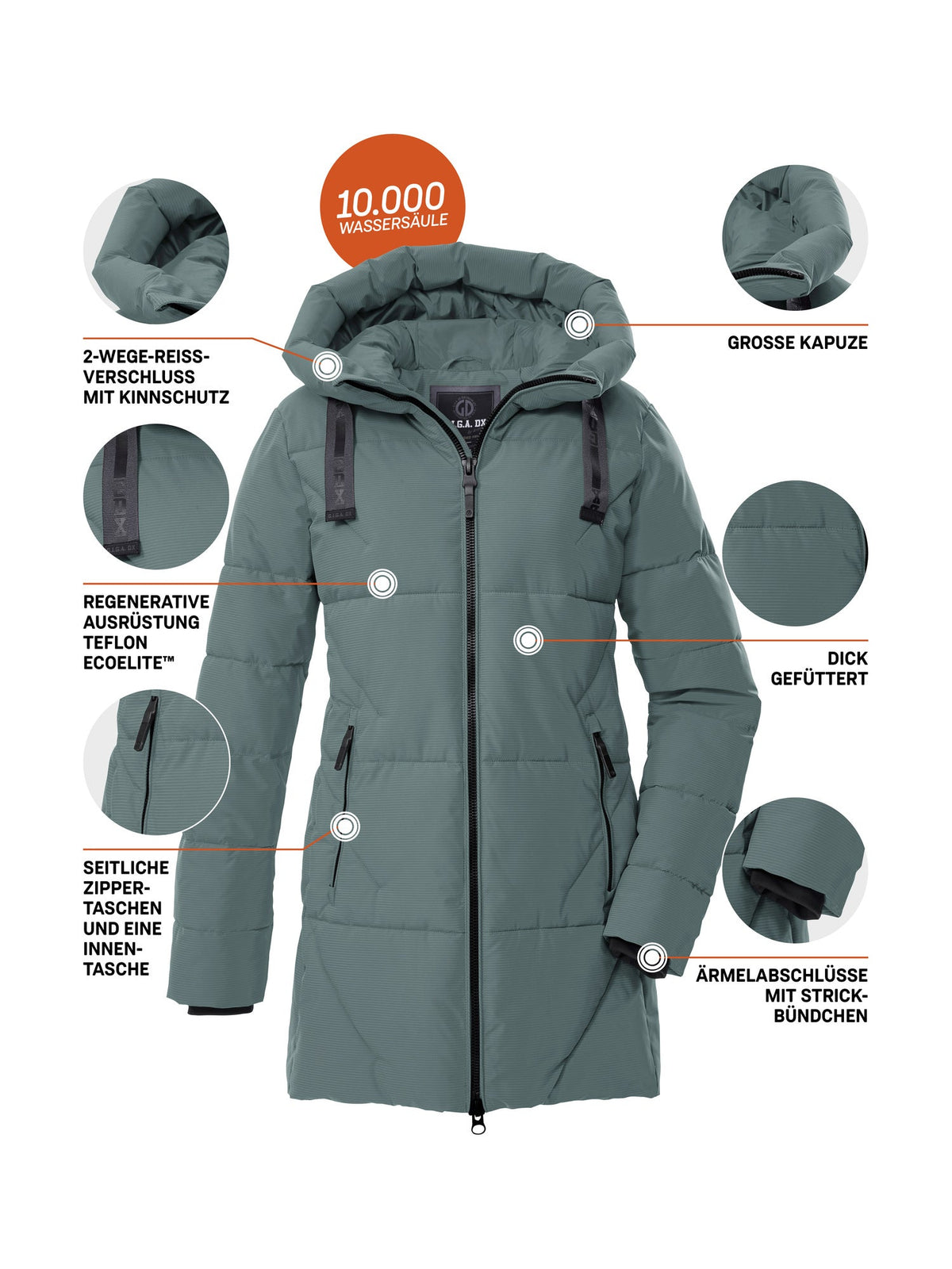 Women's Quilted parka GW 30 WMN QLTD PRK
