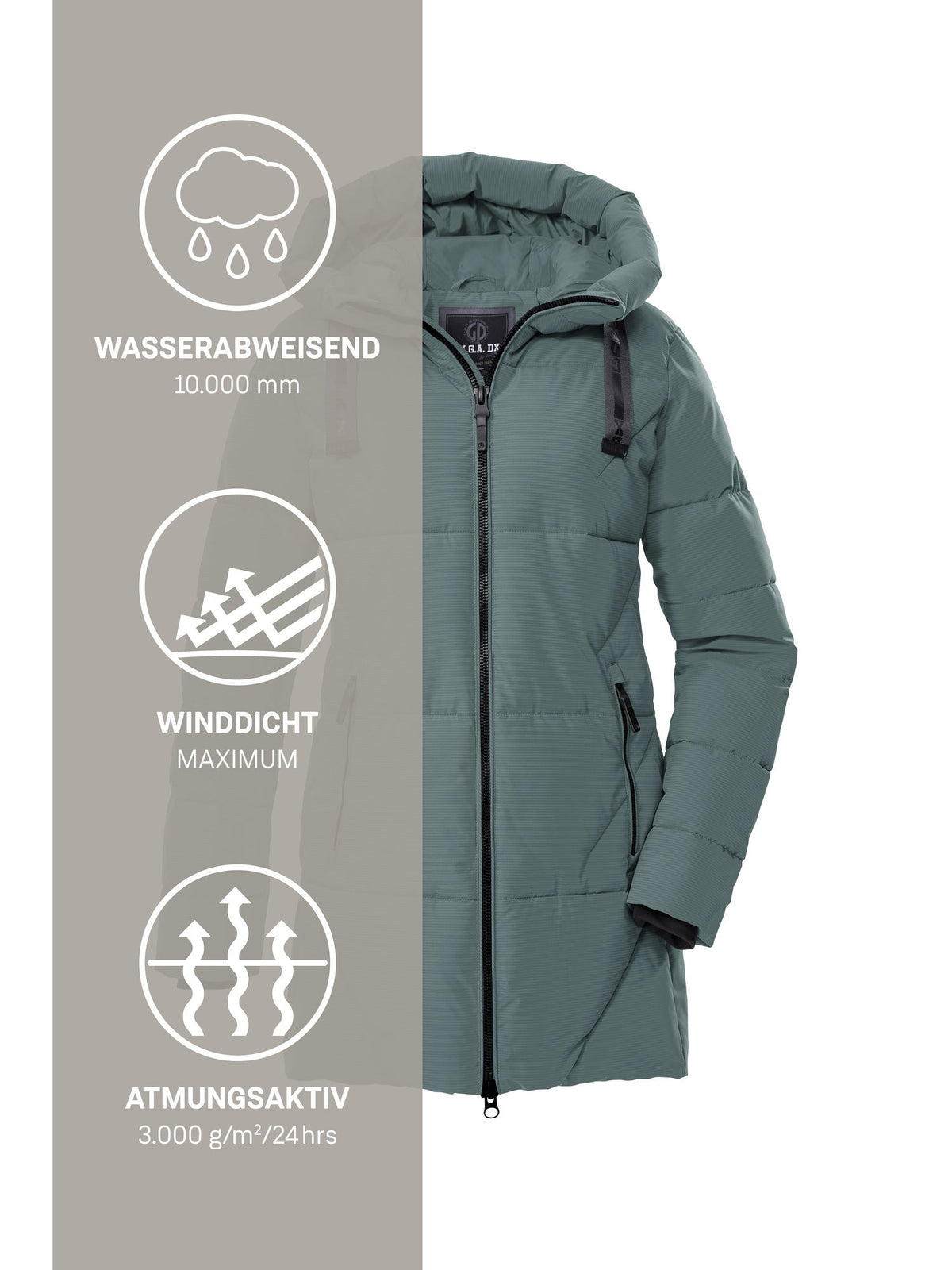 Women's Quilted parka GW 30 WMN QLTD PRK