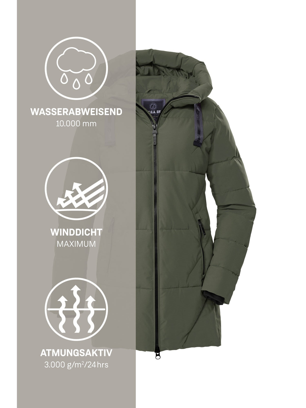 Women's Quilted parka GW 30 WMN QLTD PRK