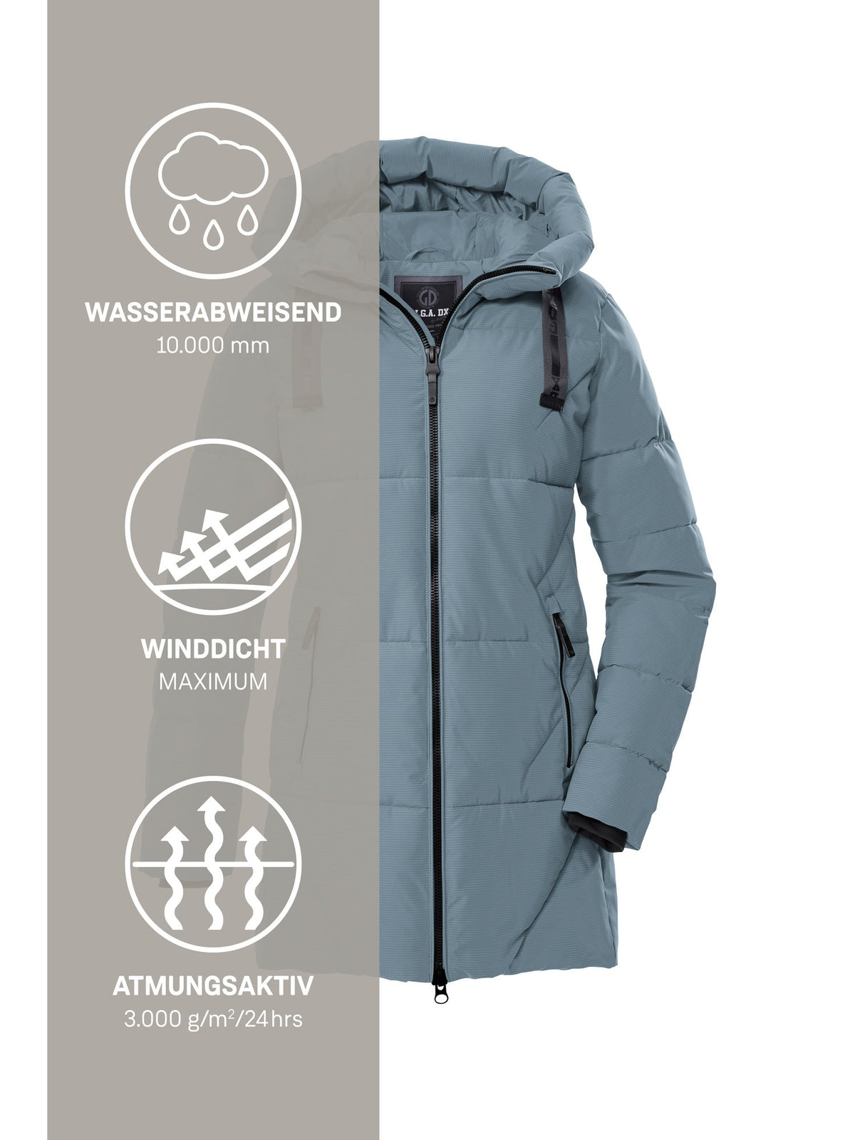 Women's Quilted parka GW 30 WMN QLTD PRK