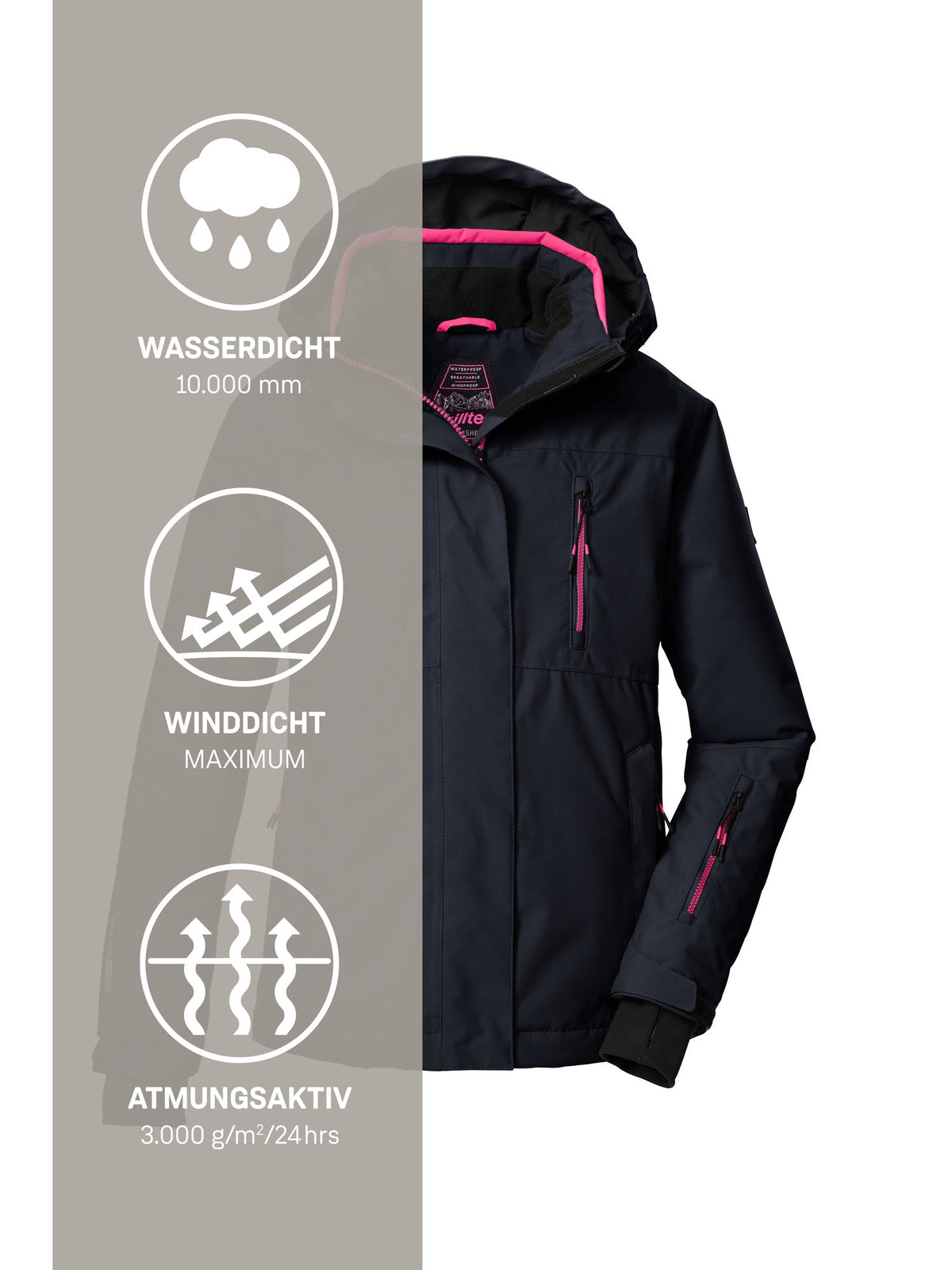 Girl's Ski jacket KSW 205 GRLS SKI JCKT
