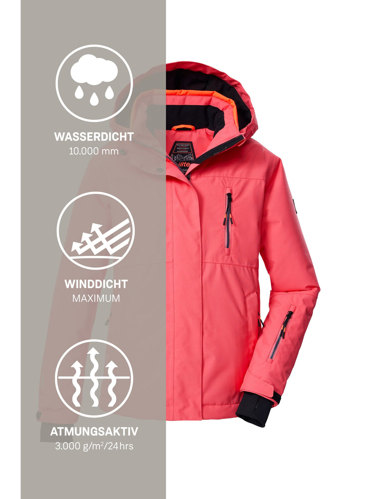 Girl's Ski jacket KSW 205 GRLS SKI JCKT