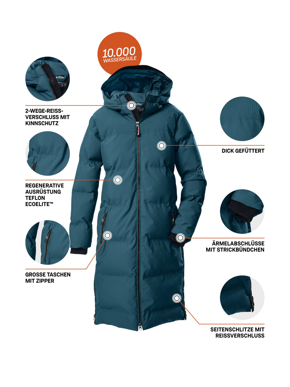 Girl's Quilted coat KOW 237 GRLS QLTD CT