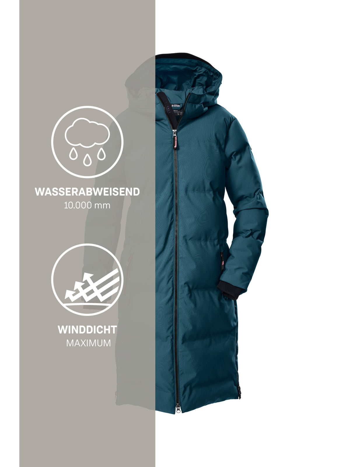 Girl's Quilted coat KOW 237 GRLS QLTD CT