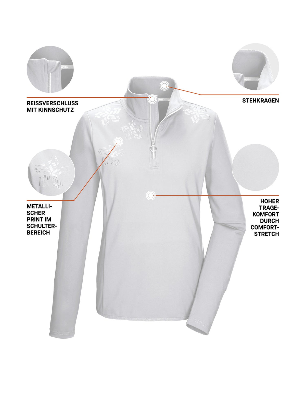 Women's Powerstretch shirt KSW 110 WMN LS SHRT
