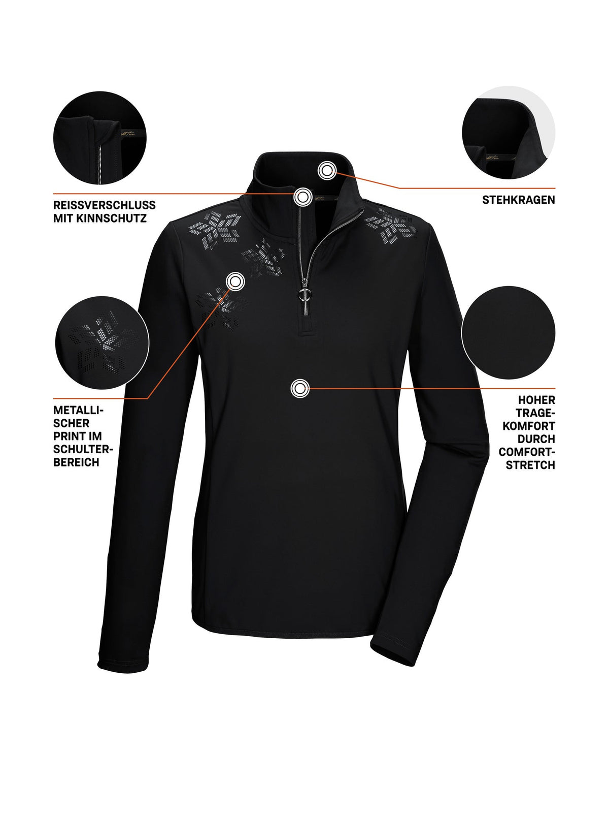Women's Powerstretch shirt KSW 110 WMN LS SHRT
