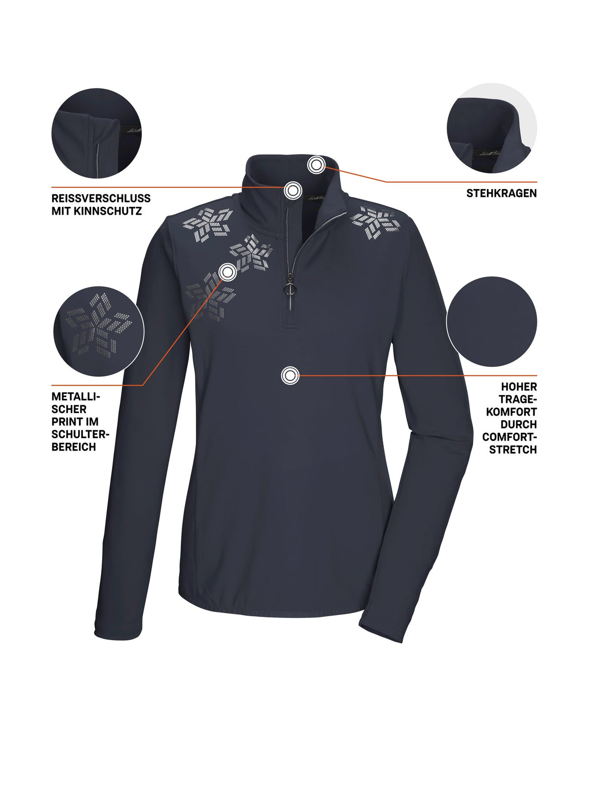 Women's Powerstretch shirt KSW 110 WMN LS SHRT