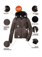 Women's Quilted ski jacket KSW 113 WMN SKI QLTD JCKT