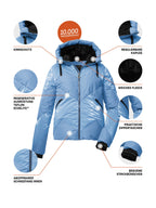 Women's Quilted ski jacket KSW 113 WMN SKI QLTD JCKT