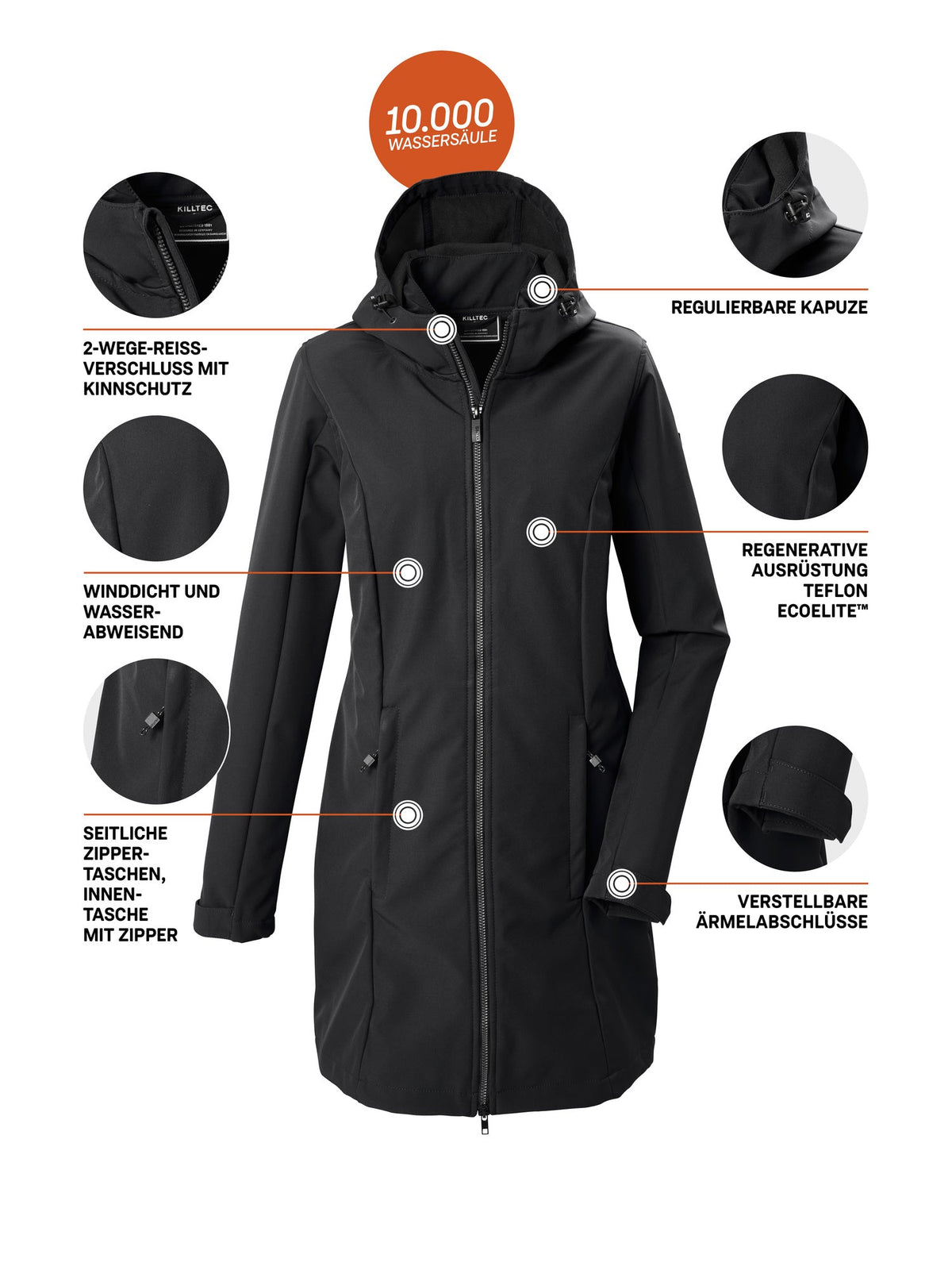 Women's Softshell parka KOW 10 WMN SFTSHLL PRK