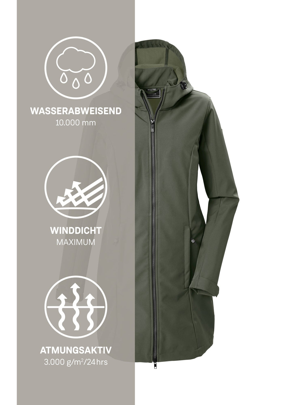 Women's Softshell parka KOW 10 WMN SFTSHLL PRK