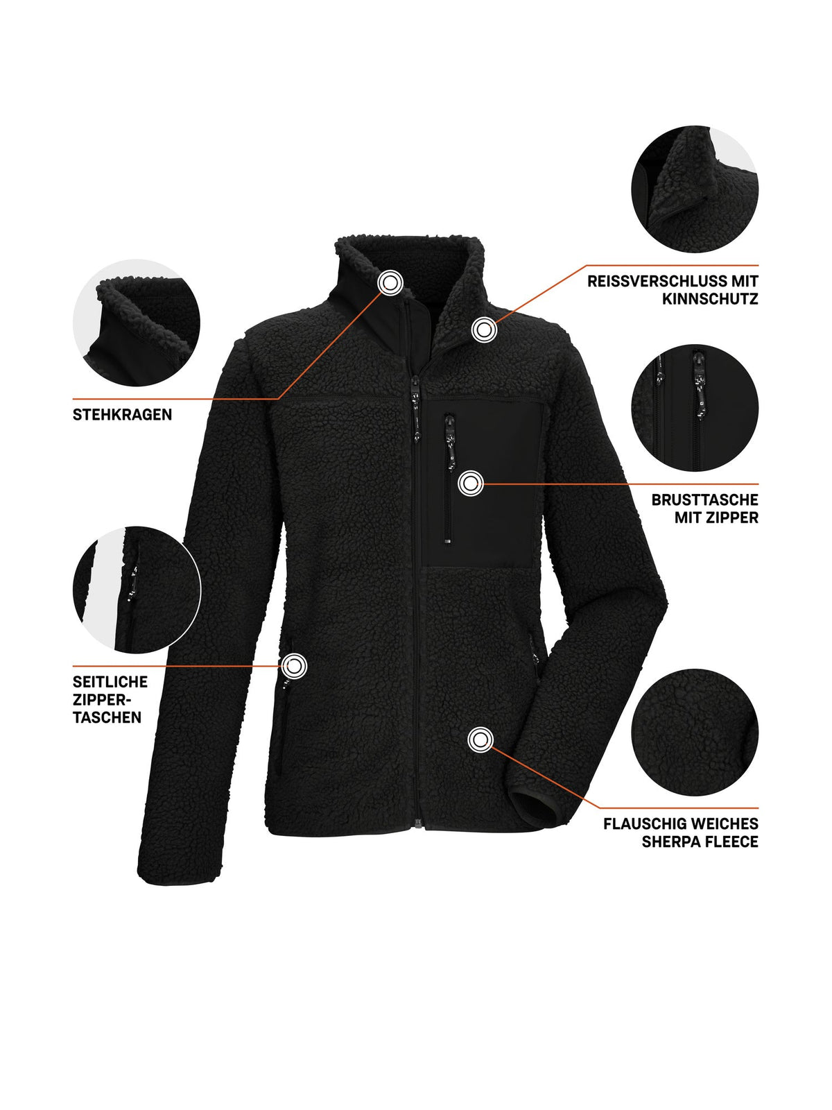 Women's Fleece jacket KOW 23 WMN FLC JCKT
