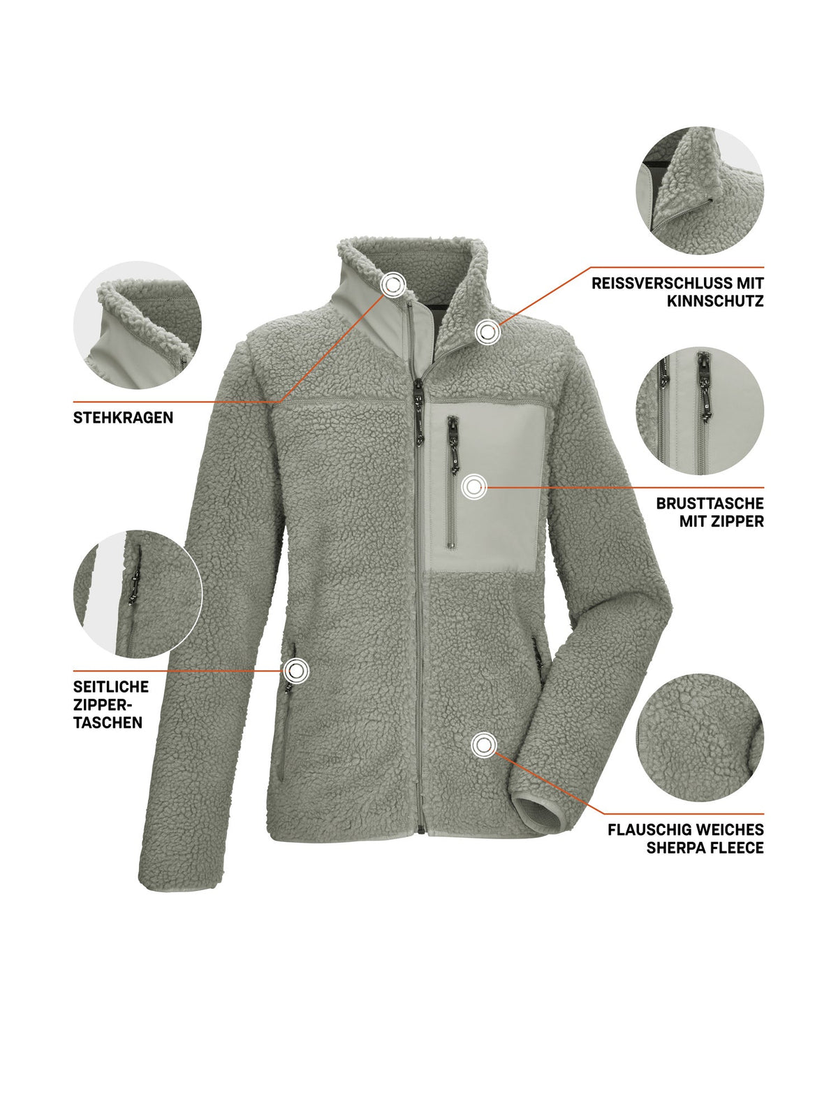 Women's Fleece jacket KOW 23 WMN FLC JCKT