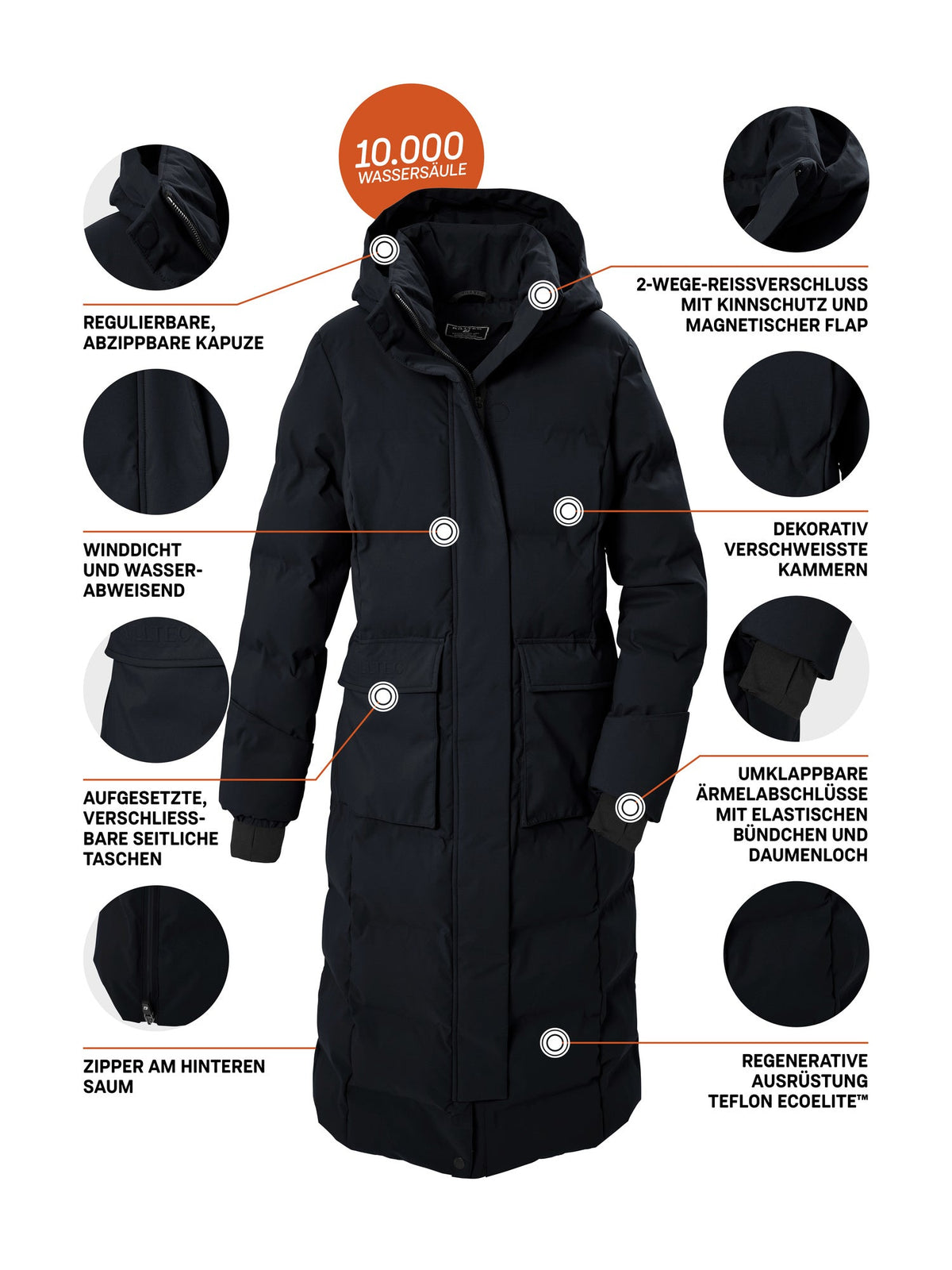 Women's Quilted coat KOW 37 WMN QLTD CT