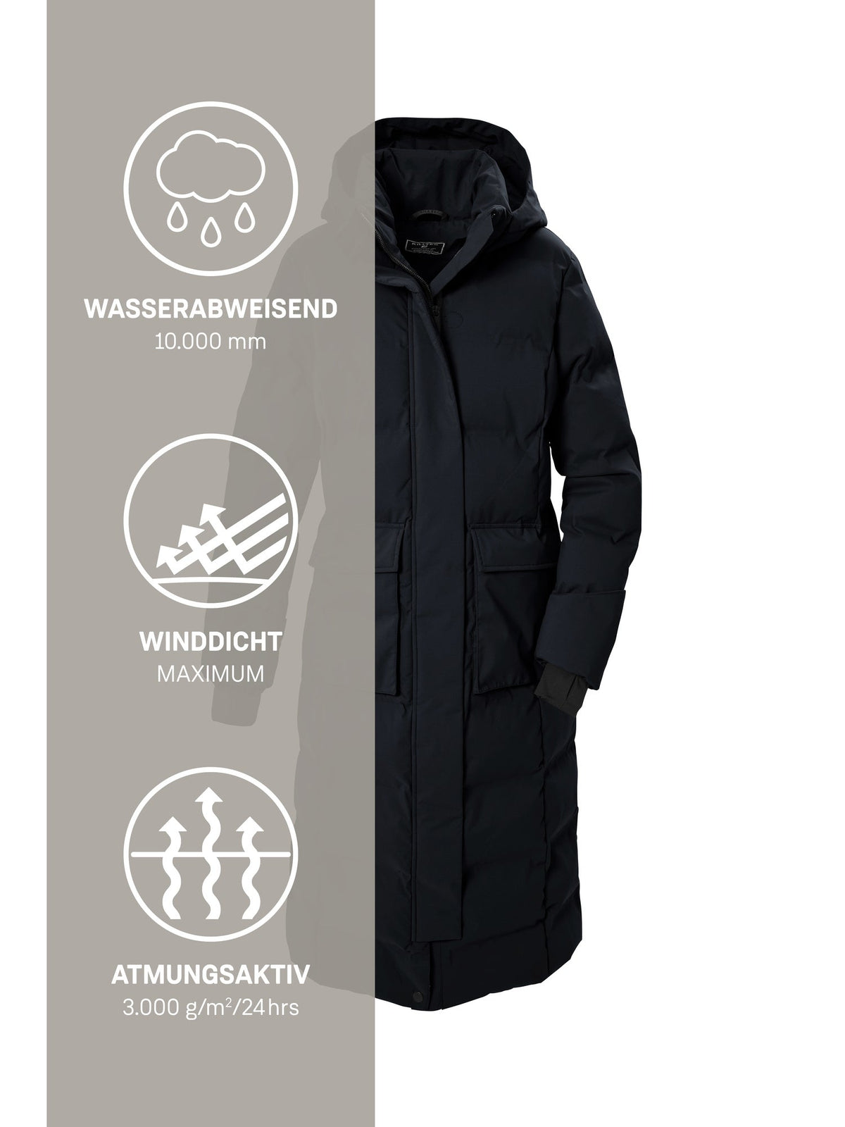Women's Quilted coat KOW 37 WMN QLTD CT