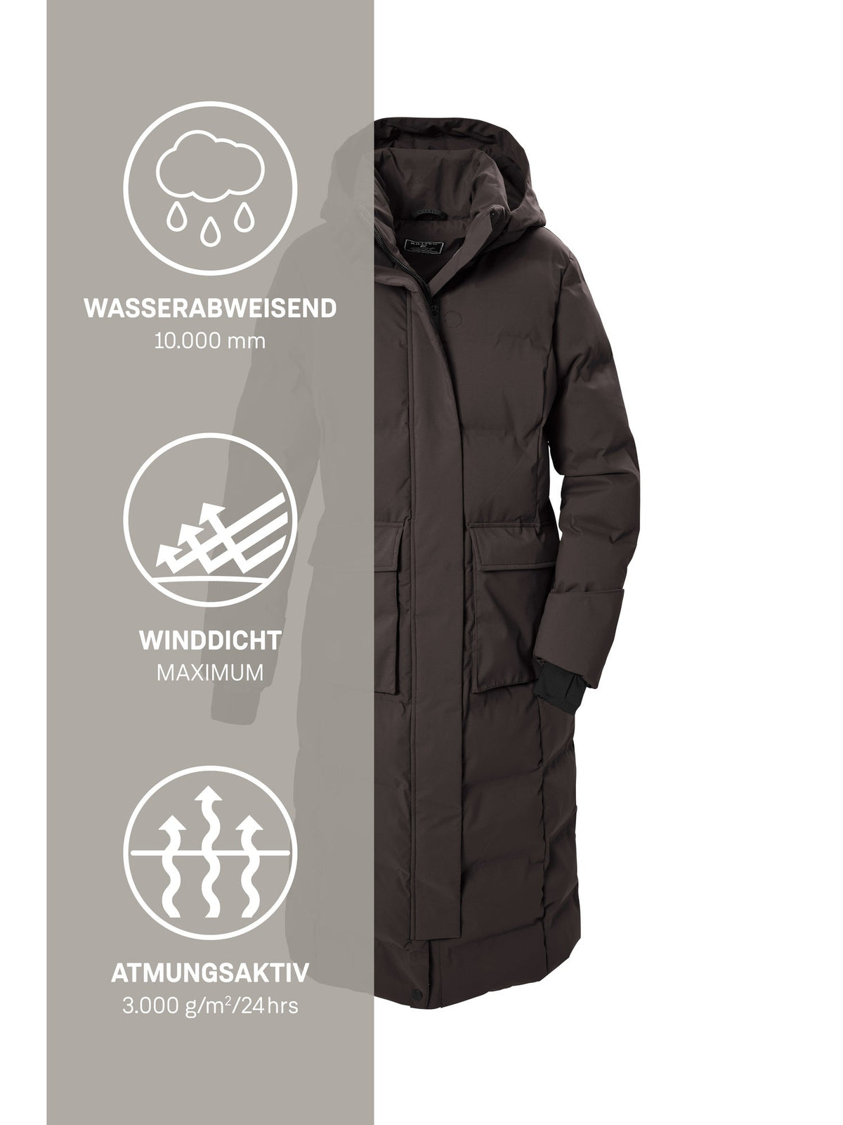 Women's Quilted coat KOW 37 WMN QLTD CT
