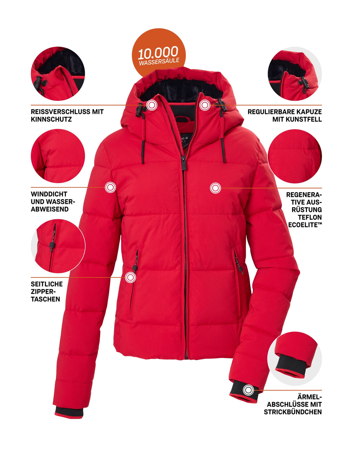 Women's Quilted jacket KOW 224 WMN QLTD JCKT