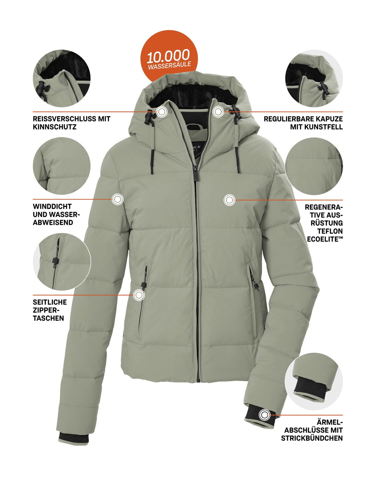 Women's Quilted jacket KOW 224 WMN QLTD JCKT