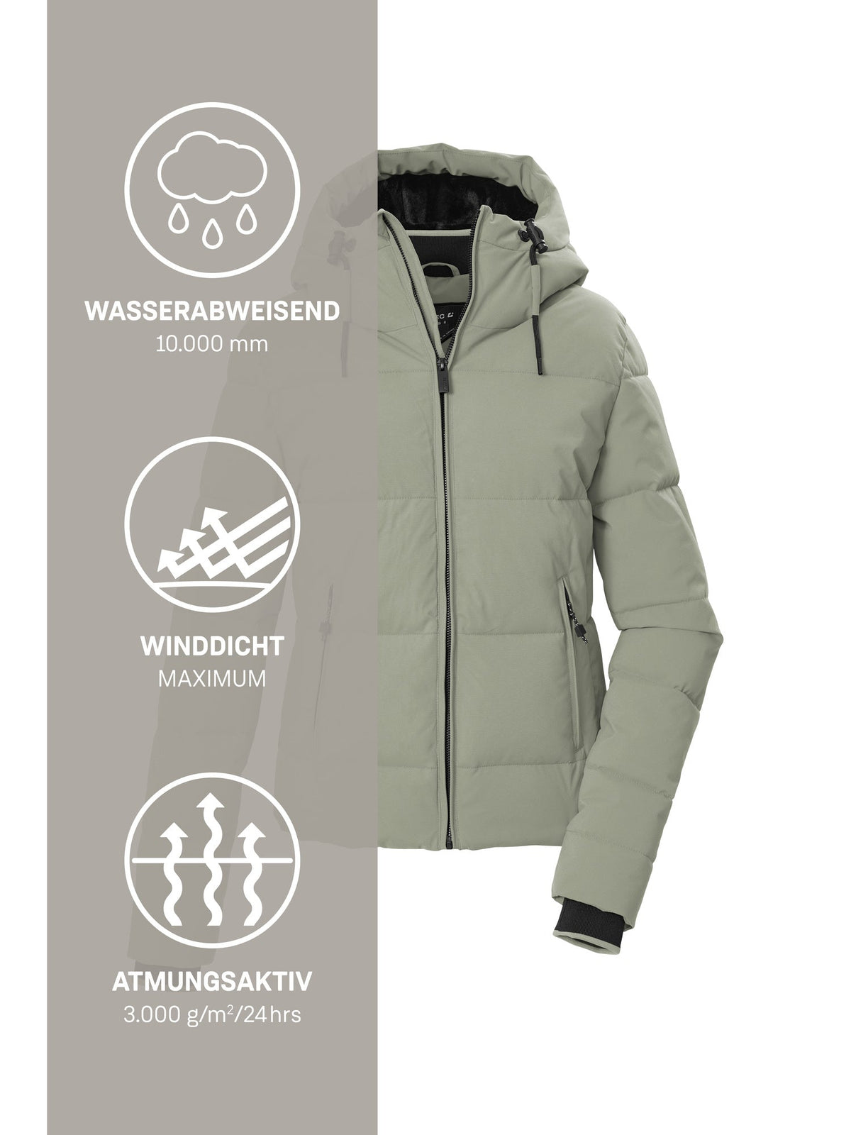 Women's Quilted jacket KOW 224 WMN QLTD JCKT