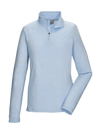 light blue white melange