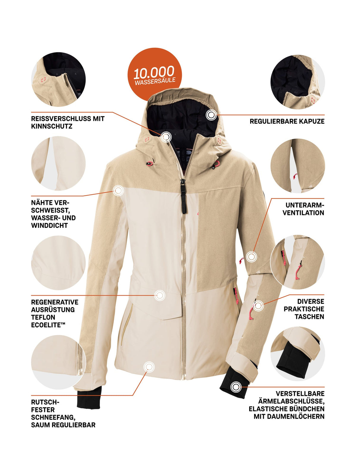 Women's Ski jacket KSW 227 WMN SKI JCKT