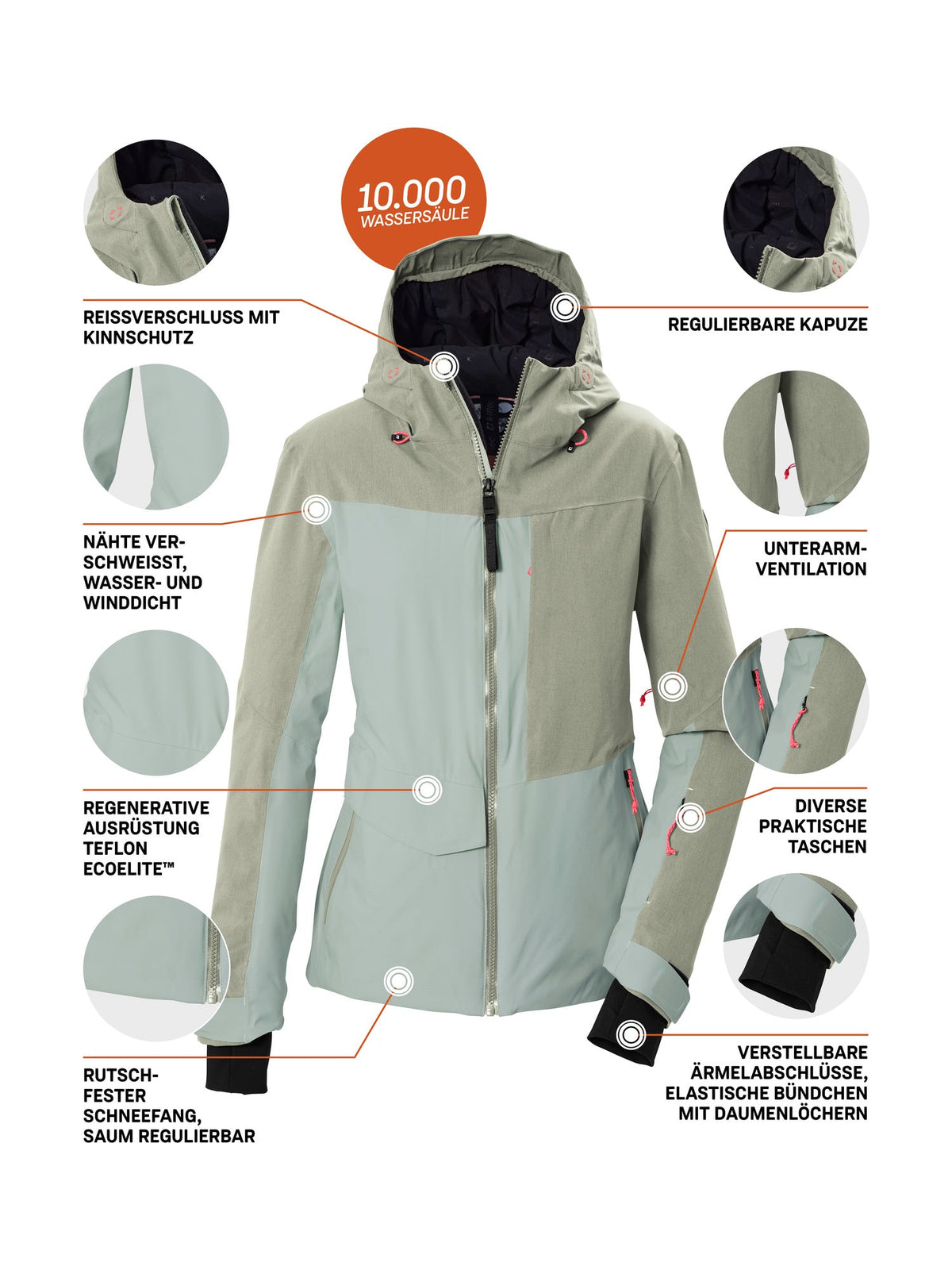 Women's Ski jacket KSW 227 WMN SKI JCKT