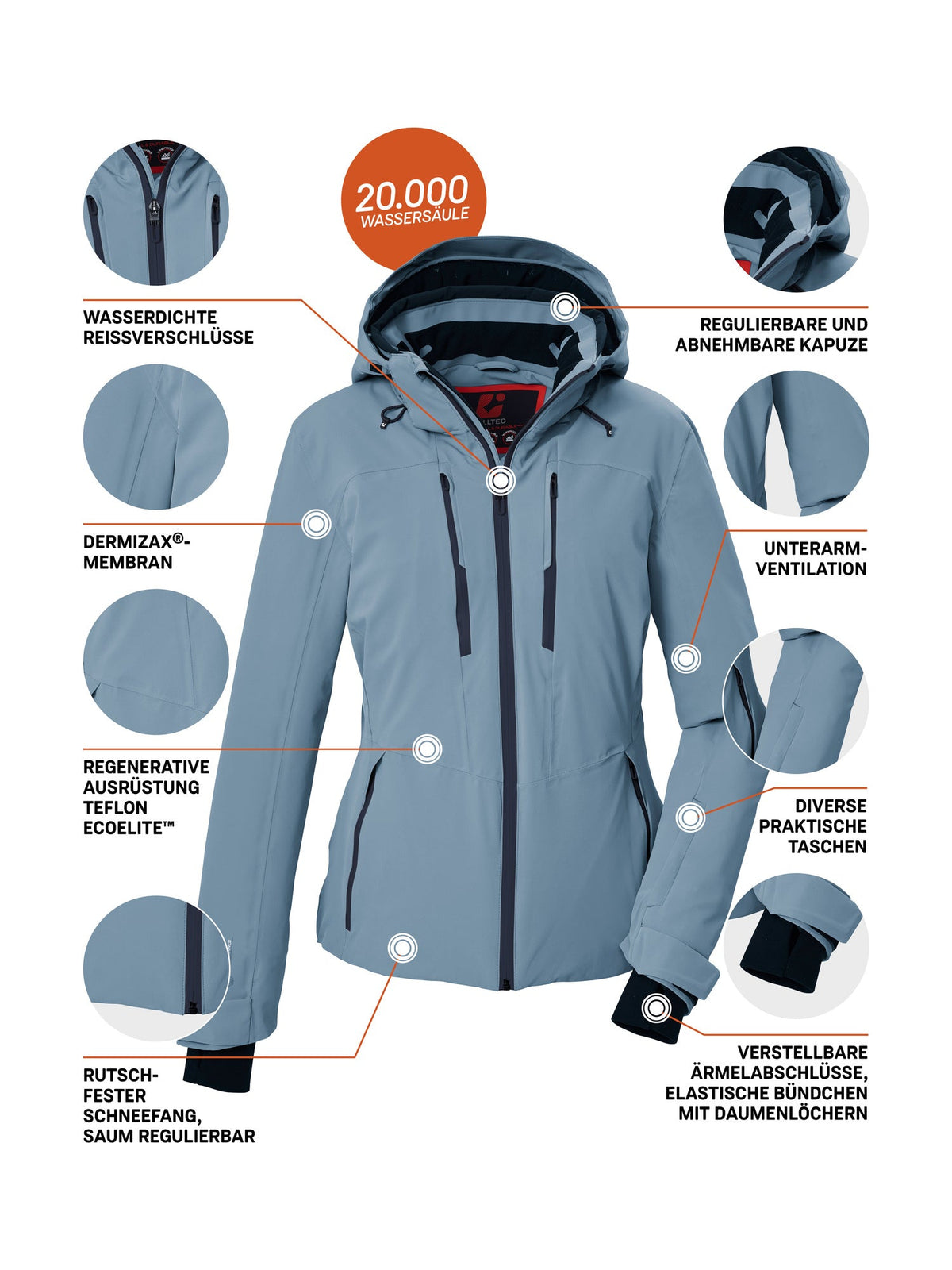 Women's Ski jacket KSW 116 WMN SKI JCKT