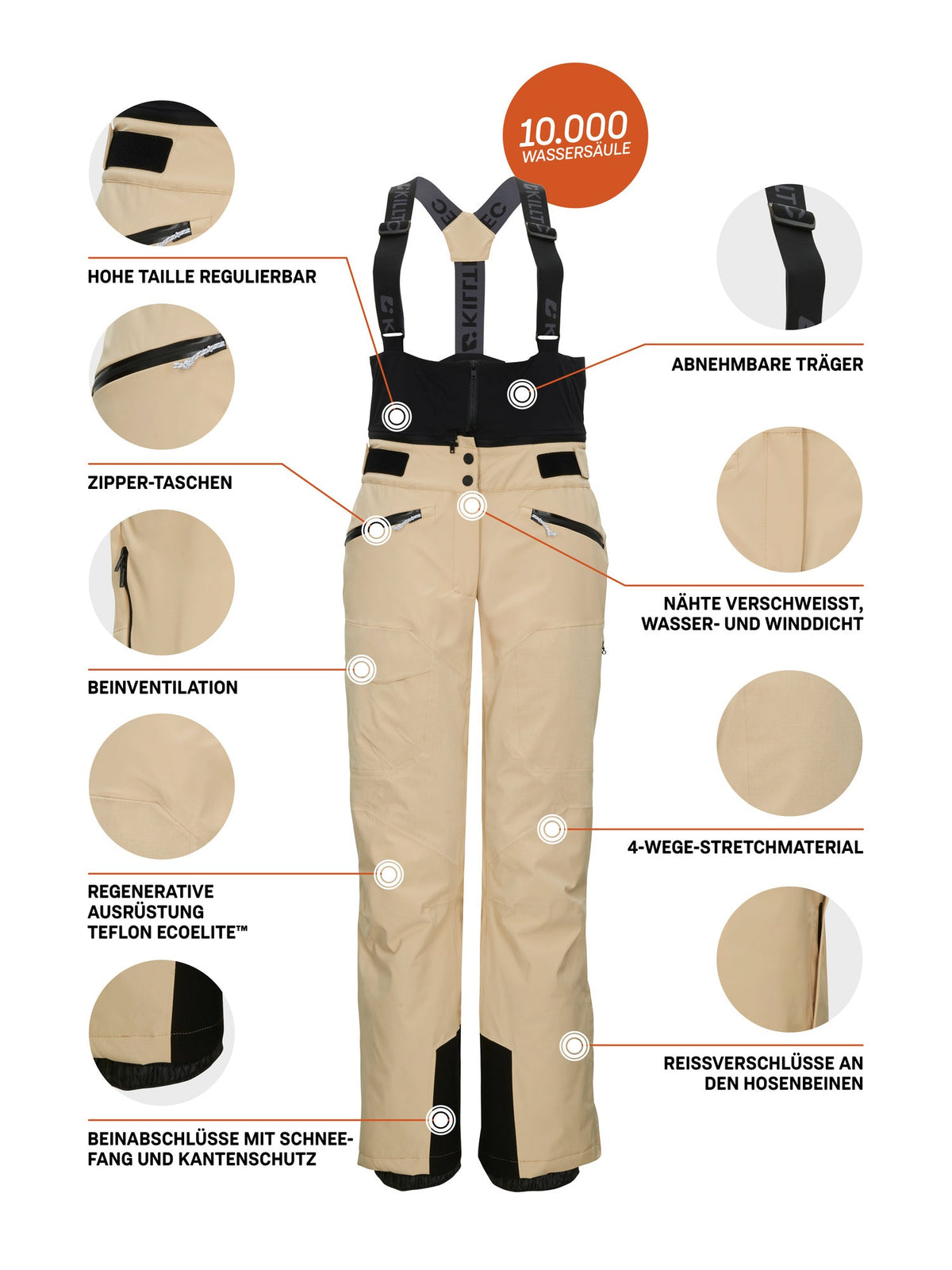 Women's Ski pants KSW 114 WMN SKI PNTS