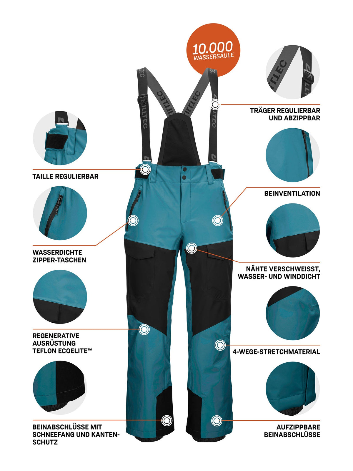 Men's Ski pants KSW 63 MN SKI PNTS