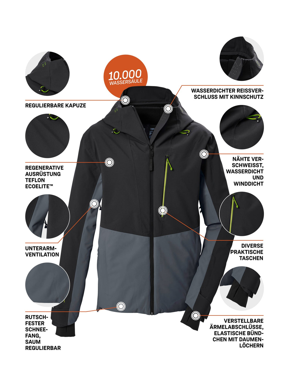 Men's Ski jacket KSW 65 MN SKI JCKT