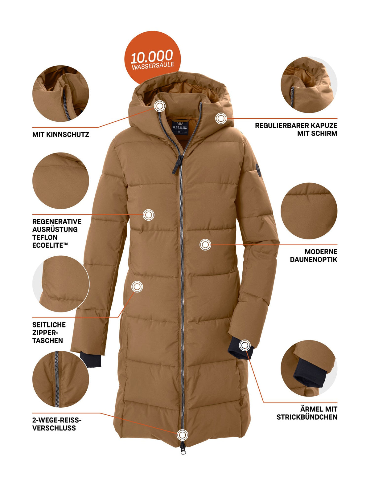 Women's Quilted coat GW 57 WMN QLTD CT