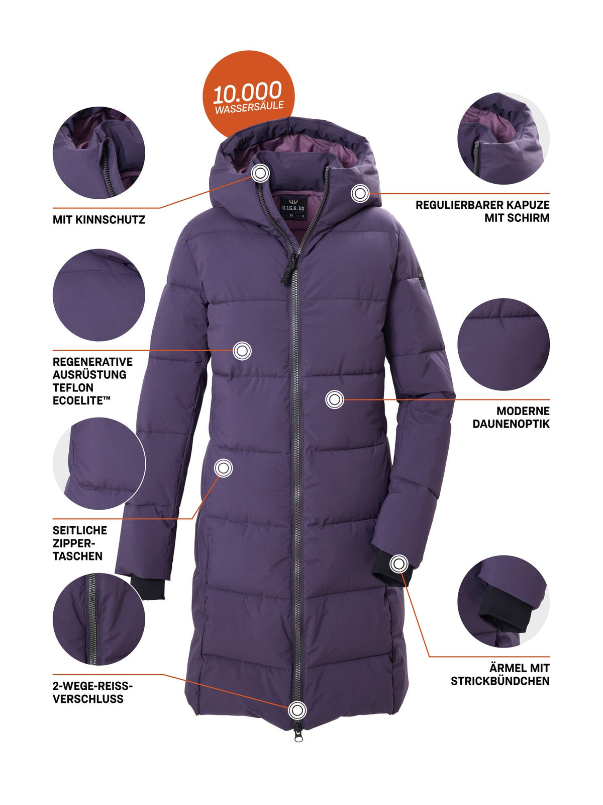 Women's Quilted coat GW 57 WMN QLTD CT