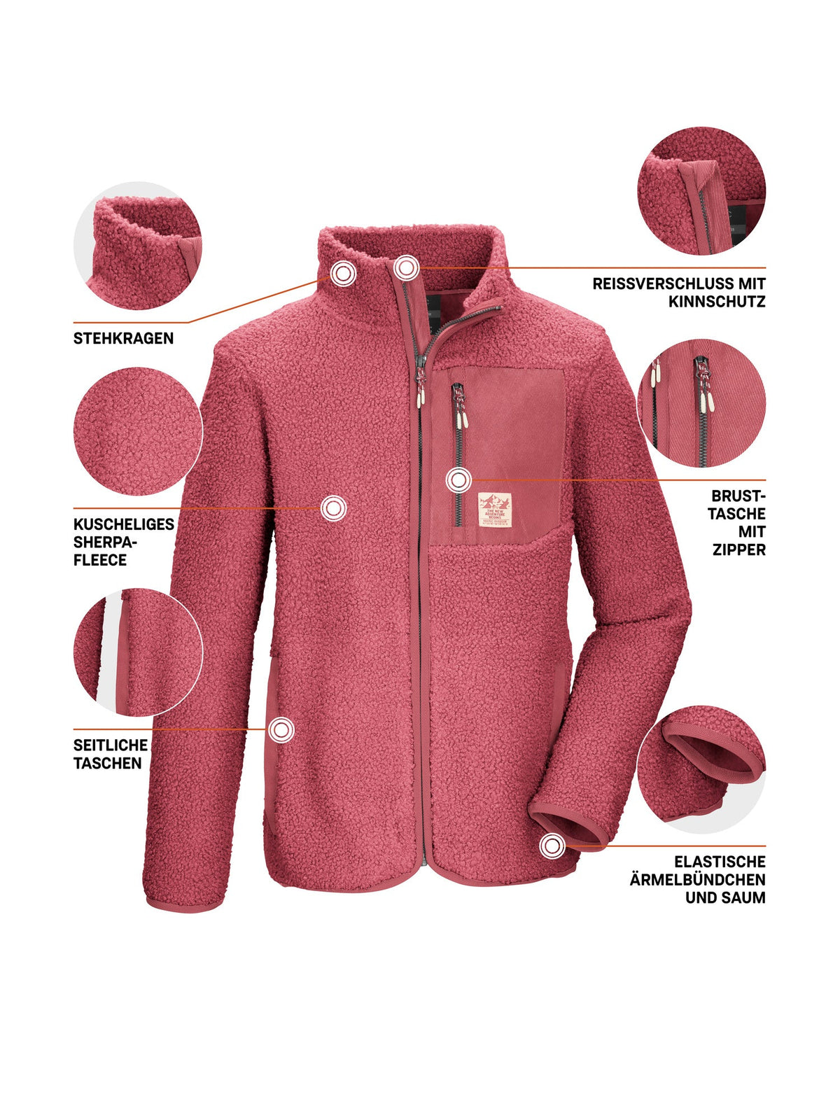 Girl's Fleece jacket KOW 140 GRLS FLC JCKT