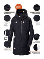 Girl's Quilted coat KOW 152 GRLS QLTD PRK