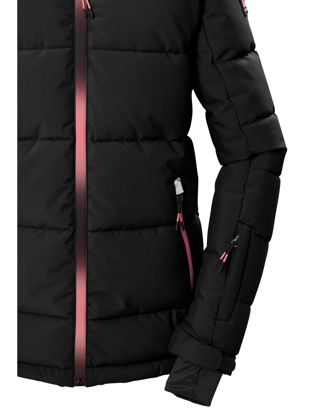 Girl's Quilted ski jacket KSW 186 GRLS SKI JCKT