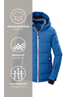 Girl's Quilted ski jacket KSW 186 GRLS SKI JCKT